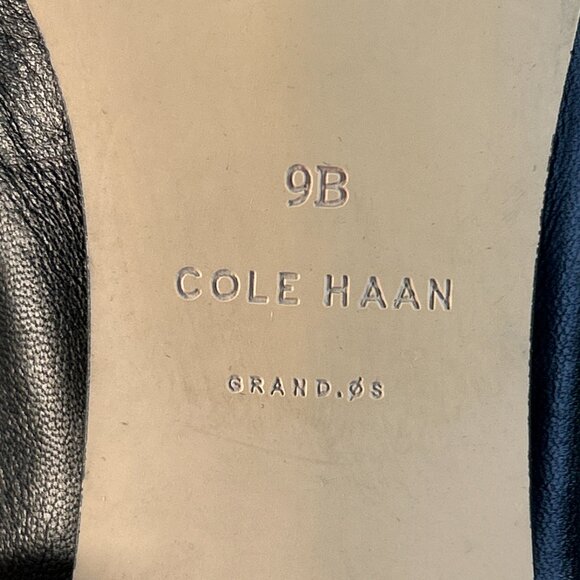 Cole Haan Aviana Pumps Womens 9B Black Leather Dress Work Shoes Low Block Heel - Picture 12 of 12